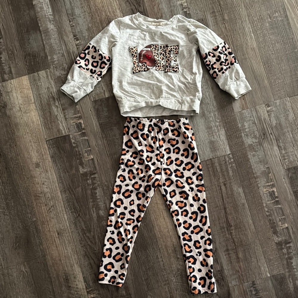 Kids Leopard Print Matching Set